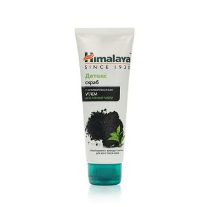 Скраб - детокс для лица Himalaya Herbals с активированным углем и зеленым чаем 75мл
