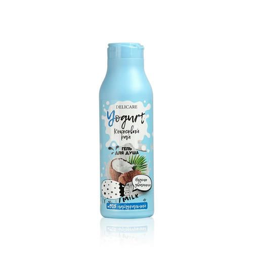 Крем-гель для душа Delicare Yogurt "Кокосовый рай" 400мл