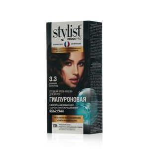 Стойкая крем - краска для волос Stylist Color Pro 3.3, Горький шоколад, 120мл