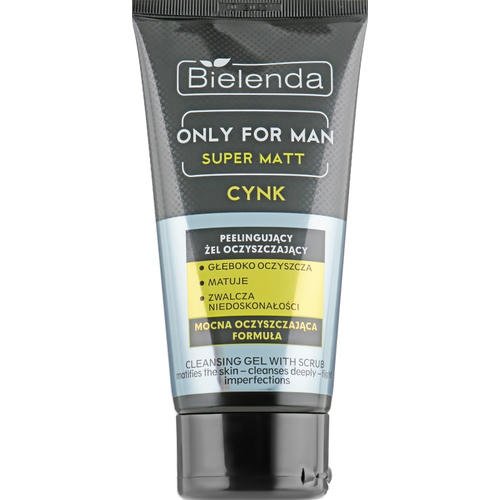 Bielenda Only For Men Super Mat Cleansing Gel With Scrub - Очищающий пилинг–гель, 150 г. — изображение 3