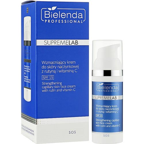 Bielenda Professional SupremeLab S.O.S - Укрепляющий крем для кожи, с рутином и витамином С, SPF15, 50 мл. — изображение 2