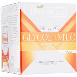 Bielenda Neuro Glycol + Vit.C Night Cream - Ночной крем-эксфолиант для лица, 50 мл.