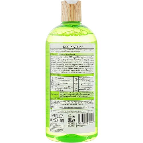 Bielenda Eco Nature - Мицеллярная вода для очищения и снятия макияжа, 500 мл. — изображение 2