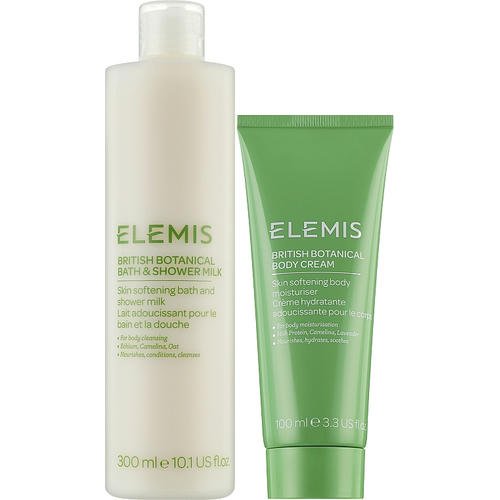 Elemis British Botanicals (b/milk/300ml + b/cr/100ml) - Дуэт для тела "Английский сад" — изображение 2