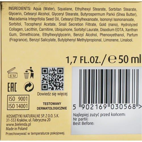 Bielenda Kuracja Mlodosci Cream 50+ - Лифтинг-крем для лица от морщин с муцином улитки, 50 мл. — изображение 3
