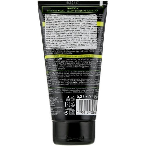 Bielenda Carbo Detox Paste - Угольная паста для умывания 3 в 1, 150 г. — изображение 2