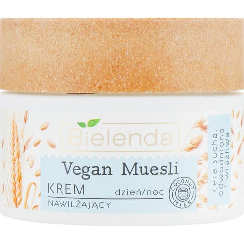 Bielenda Vegan Muesli Face Cream - Крем для лица увлажняющий "Овес, пшеница, кокосовое молоко", 50 мл. — изображение 2