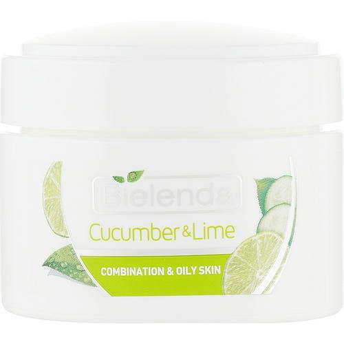 Bielenda Bouquet Nature Cucumber & Lime Moisturizing Mattifying Cream - Увлажняющий матирующий крем для лица "Огурец & Лайм", 50 мл. — изображение 2