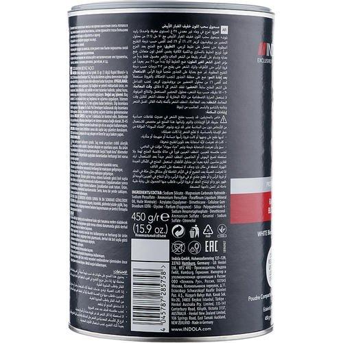Indola Profession Rapid Blond+ White Dust-Free Powder - Беспылевой осветляющий порошок белый, 450 г. — изображение 2