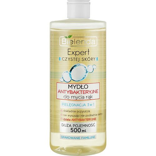 Bielenda Clean Skin Expert Antibacterial Liquid Hand Soap - Антибактериальное жидкое мыло для рук, 500 мл.