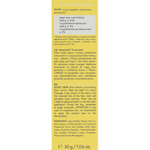 Bielenda Good Skin Glow Boost Illuminating Face Serum - Осветляющая сыворотка с гликолевой кислотой, 30 г. — изображение 3