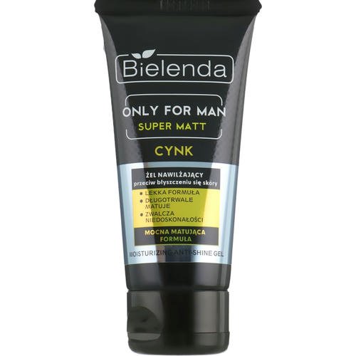 Bielenda Only For Men Super Mat Moisturizing Anti-Shine Gel - Увлажняющий гель против блеска кожи, 50 мл. — изображение 2