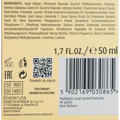 Bielenda Kuracja Mlodosci Cream 80+ - Восстанавливающий крем против морщин с экстрактом слизи улитки, 50 мл. — изображение 3