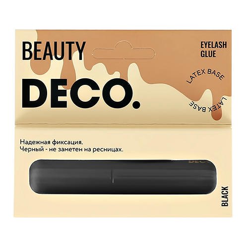 Клей для ресниц и пучков `DECO.` EYELASHES ADHESIVE черный (на латексной основе) 5 мл — изображение 2