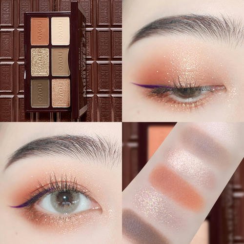 Палетка теней для век `NOVO` CHOCOLATE PALETTE тон 02 — изображение 2