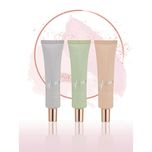 База под макияж `PROMETTE` GLAM ORIGIN RADIANCE MAKEUP BASE маскирующая покраснения тон mint — изображение 3