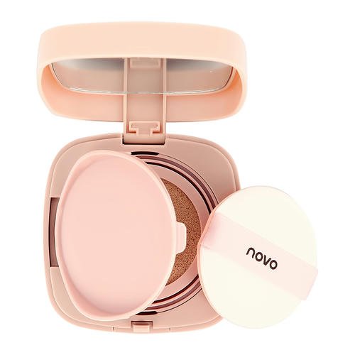 Основа-кушон тональная для лица `NOVO` LIGHT AIRY CUSHION тон 02 — изображение 2