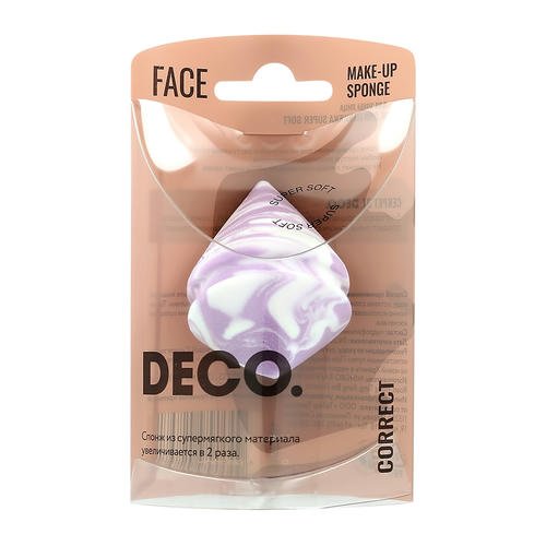 Спонж для макияжа `DECO.` CORRECT мягкий super soft без латекса — изображение 3