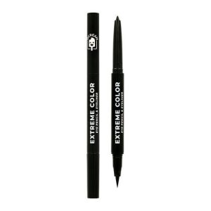 Карандаш-лайнер для глаз `ISCREAM` EXTREME COLOR 2 в 1 (black)