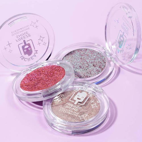 Тени для век `ISCREAM` FREEZE SHINE дуохром тон 03 (olive silk) — изображение 3