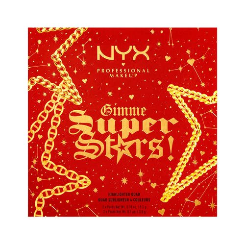 Палетка хайлайтеров `NYX PROFESSIONAL MAKEUP` GIMME SUPER STARS! 4 оттенка — изображение 2