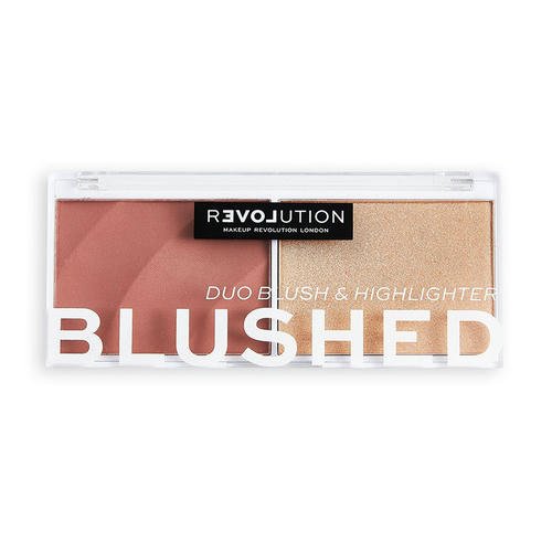 Палетка для макияжа лица `REVOLUTION` `RELOVE` BLUSHED (румяна и хайлайтер) тон kindness — изображение 2