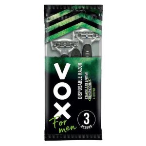 Станок для бритья одноразовый `VOX` FOR MEN с тройным лезвием 4 шт
