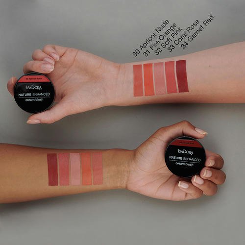 Румяна для лица `ISADORA` NATURE ENHANCED CREAM BLUSH кремовые тон 31 fire orange — изображение 3