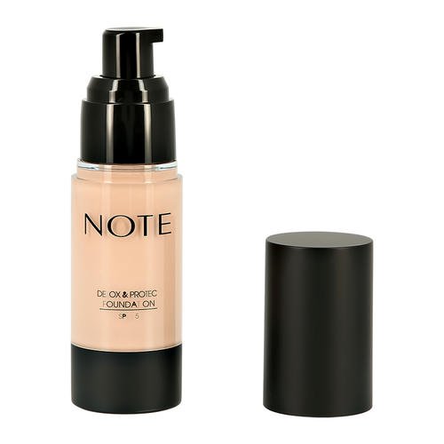 Основа тональная для лица `NOTE` DETOX AND PROTECT FOUNDATION защитная с детокс-эффектом тон 121 — изображение 2