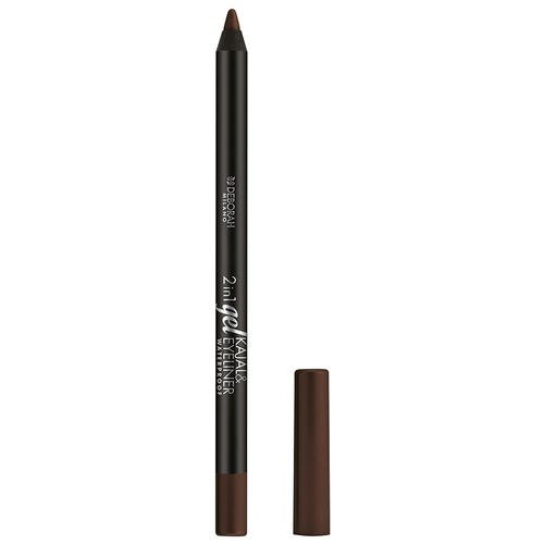 Карандаш для глаз `DEBORAH` 2 IN 1 GEL KAJAL & EYELINER PENCIL гелевый тон 06 сливочный