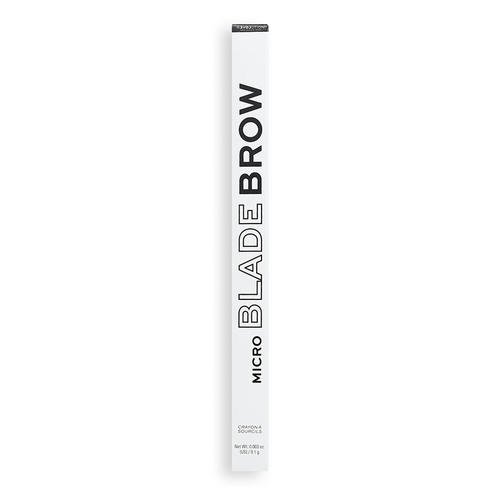 Карандаш для бровей `REVOLUTION` `RELOVE` MICRO BLADE BROW с щеточкой тон dark brown — изображение 3
