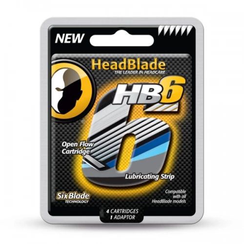 HeadBlade HB6 4 ct Six Blade Replacement Kit - Набор сменных кассет для станка с 6 -ю лезвиями — изображение 2