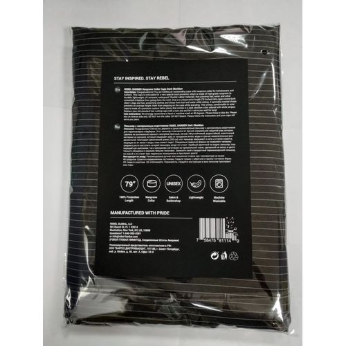 Rebel Barber Dark Obsidian - Пеньюар с неопреновым воротником — изображение 3