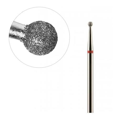 Фреза Beauty-Tools алмазная «Шар» D=2,7 мм, красный (104.001.514.027)