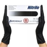 Перчатки нитрил Nitrile S черные