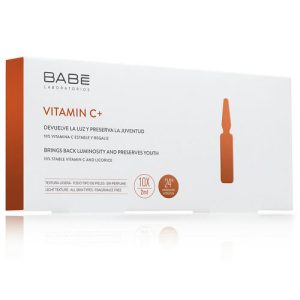 Концентрат с витамином С+ для сияния и гладкости кожи, 10 ампул х 2 мл (Babe Laboratorios, Ампульные концентраты)