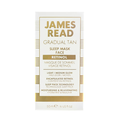 Джейм Рид Ночная маска для лица уход и загар с ретинолом Sleep Mask Face With Retinol, 50 мл (James Read, Gradual Tan) — изображение 2