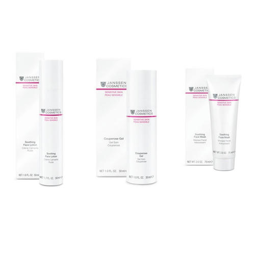 Янсен Косметикс Набор "Антикуперозный уход", 3 продукта (Janssen Cosmetics, Sensitive skin)