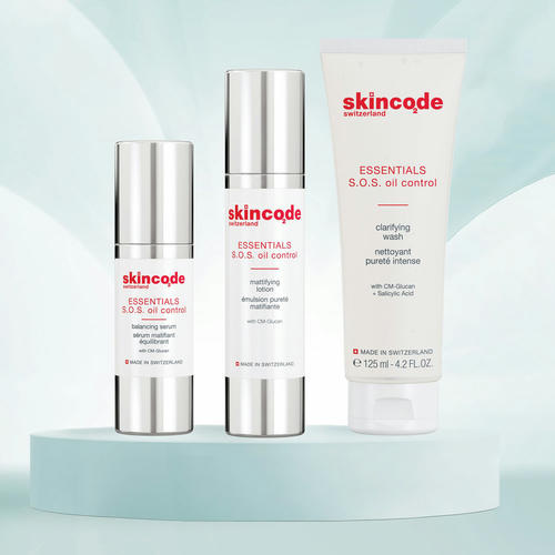 Скинкод Очищающая маска с эффектом сужения пор, 75 мл (Skincode, Essentials S.0.S Oil Control) — изображение 4