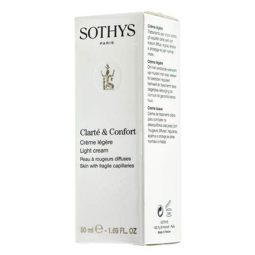 Сотис Легкий крем Clarte & Comfort для чувствительной кожи и кожи с куперозом, 50 мл (Sothys, Clarte & Comfort) — изображение 4