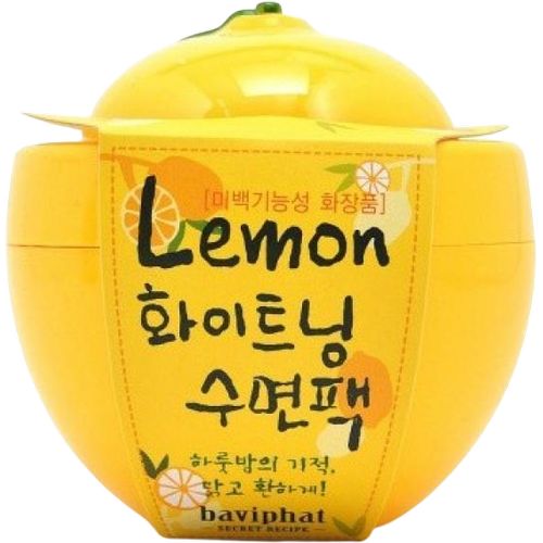 Baviphat Urban Dollkiss New Tree Lemon Vitamin Whitening Sleeping Pack Маска ночная осветл. лимон