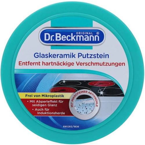 Средство для очистки и блеска стеклокерамики Dr.Beckmann glaskeramik reiniger putzstein 280 гр — изображение 2