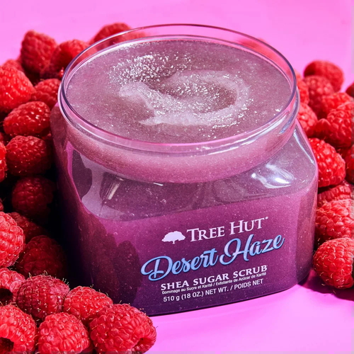 Скраб для тела с ароматом малины Tree Hut Desert Haze, 510 гр — изображение 3