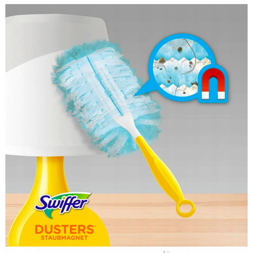 Набор для уборки Swiffer 2in1 Kit Швабра + 1шт щетка от пыли + 8 шт сухих салфеток для сухой уборки — изображение 2