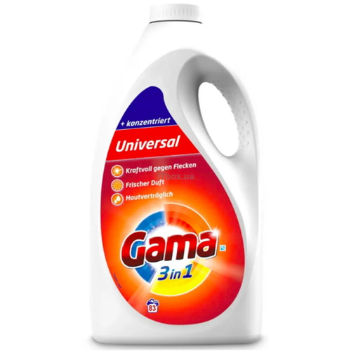 Гель для стирки Gama 3in1 83 стирки