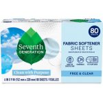 Seventh Generation салфетки для сушильной машины Free & Clear Fragrance Free 80 шт