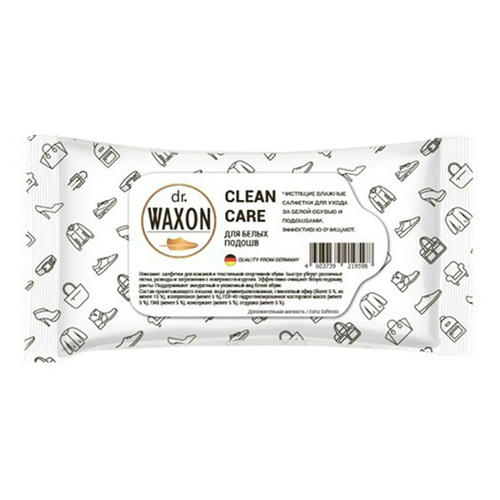 Влажные салфетки для обуви Dr. Waxon 15 шт 1 шт
