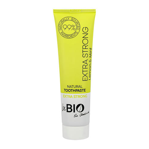 Паста зубная `BEBIO` EXTRA STRONG Лимон и мята 100 мл — изображение 2