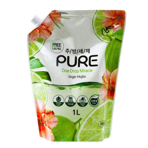 PIGEON Средство для мытья посуды концентрированное, мохито / Pure Virgin Mojito, 1000 мл — изображение 2