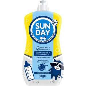 Гель для мытья детской посуды Sunday 0+, 500мл